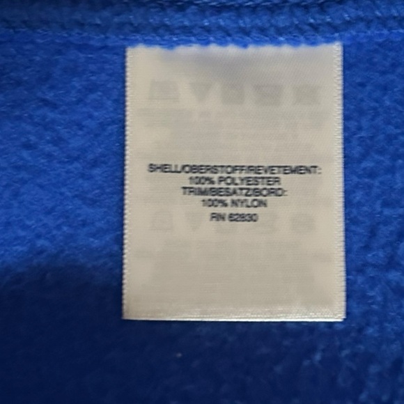 Lands’ End Jacket Women’s Size Medium (10-12) Fleece Hooded Blue Full Zip Coat - Picture 7 of 7